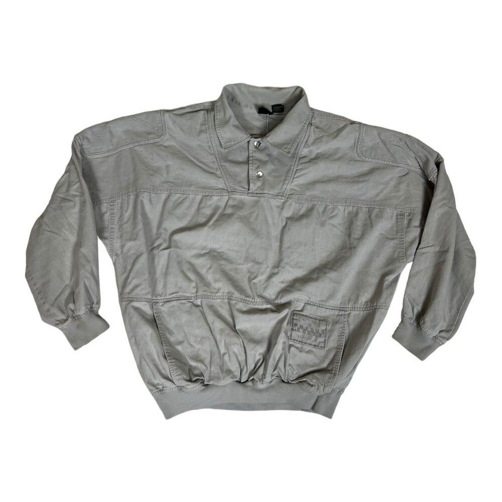 Vintage Gotcha Jacket Size Medium Gray Collared 90s Surf Skate